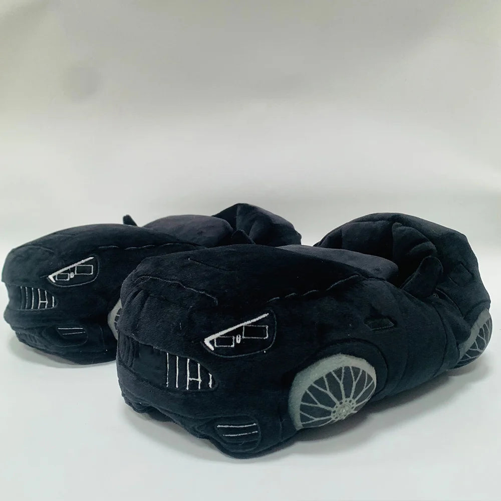2025 New Fashion Car Shape Plush Slippers Soft Car Shoes Women Men Automobile House Plush Shoes Birthday Gifts