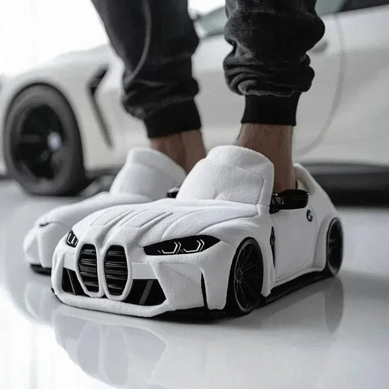 2026 New For BMW Porsche racing plush slippers toy Cotton Shoes Warm Home Plush Shoes Car Slippersr Christmas gifts