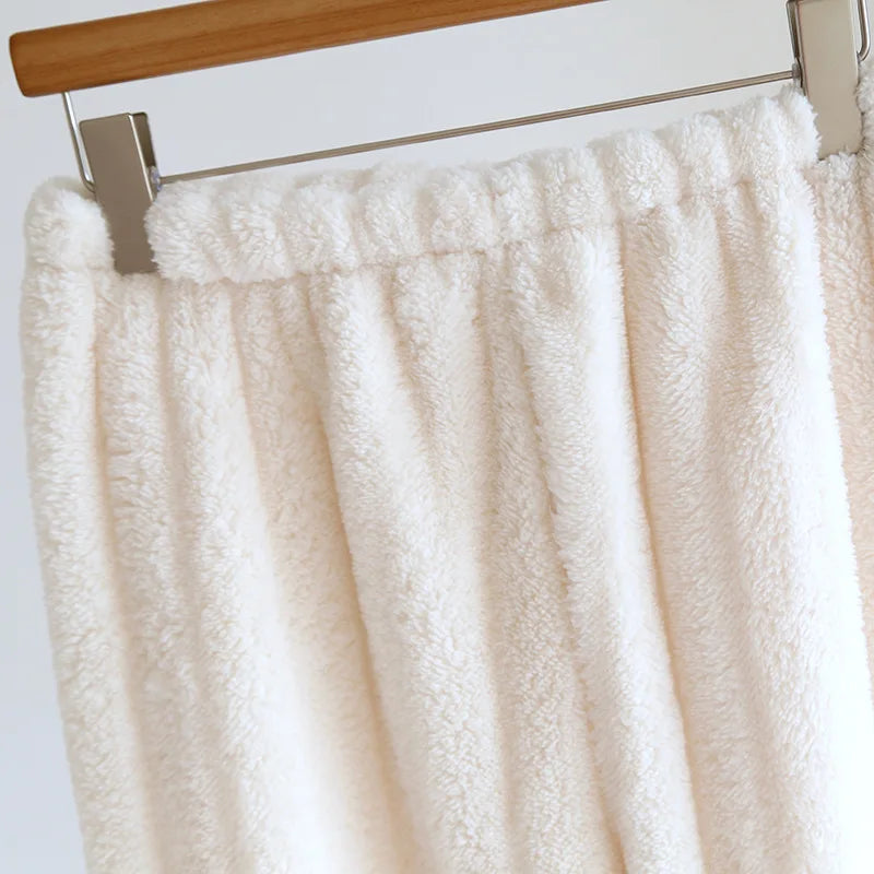 2025 Autumn/Winter New Women's Pajama Set Flannel Thickened Warm Cute Long Sleeve Pants Two Piece Coral Fleece Home Fur Women