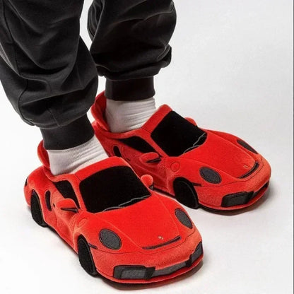 2026 New For BMW Porsche racing plush slippers toy Cotton Shoes Warm Home Plush Shoes Car Slippersr Christmas gifts