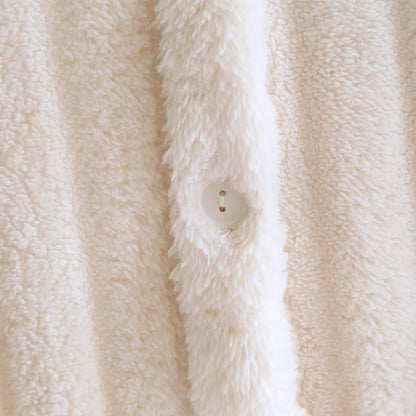 2025 Autumn/Winter New Women's Pajama Set Flannel Thickened Warm Cute Long Sleeve Pants Two Piece Coral Fleece Home Fur Women