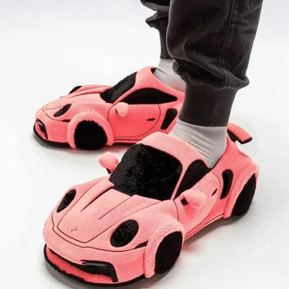 2026 New For BMW Porsche racing plush slippers toy Cotton Shoes Warm Home Plush Shoes Car Slippersr Christmas gifts