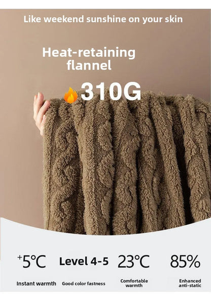 2025 Autumn Winter Coral Fleece Thickened Flannel Sleepwear Home Clothes Set for Men Breathable Long Sleeve Long Pants Pajamas