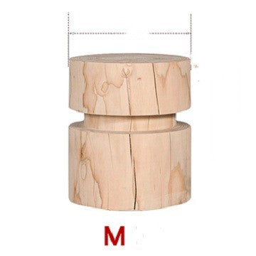 Tabouret Rond en Pin Style Nordique | Naturel et Authentique