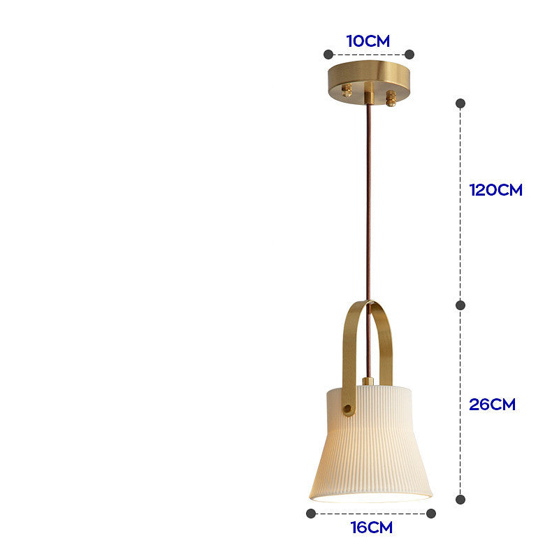 Lustre en Porcelaine et Laiton │ Élégance et Luminosité pour Votre Intérieur