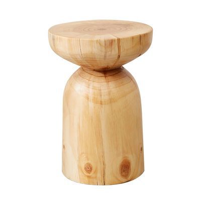 Tabouret Rond en Pin Style Nordique | Naturel et Authentique