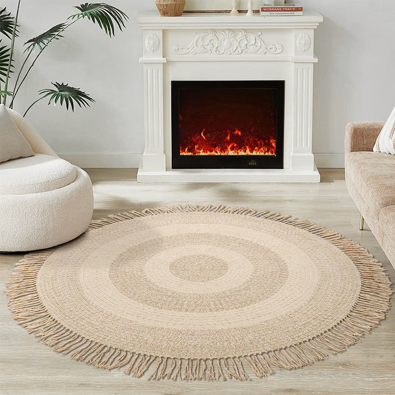 Tapis en Laine Naturelle avec Rayures │ Artisanat de Luxe et Fait Main