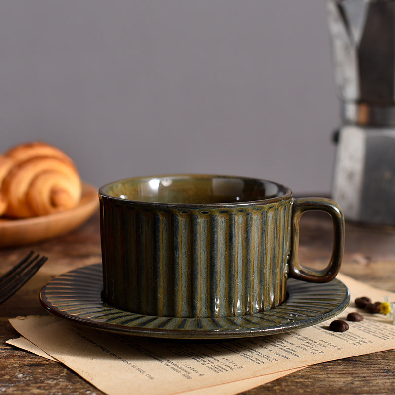 Ensemble Café en Céramique Rétro │ Un Goût de France dans Votre Tasse