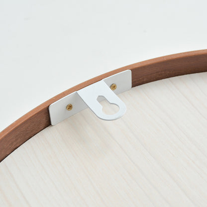 Miroir Rond Suspendu en Bois Massif │ Élégance Moderne pour Votre Espace