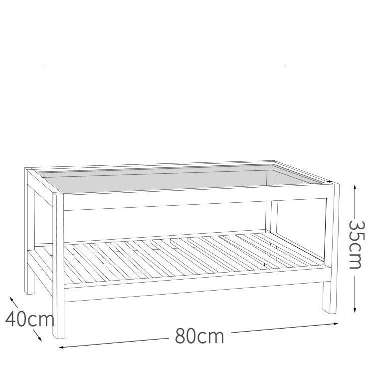 Table Basse Élégante en Bois Massif | Polyvalence et Raffinement pour Salon et Chambre