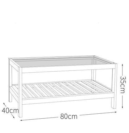 Table Basse Élégante en Bois Massif | Polyvalence et Raffinement pour Salon et Chambre