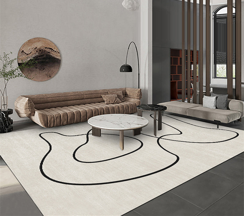 Tapis Moderne pour Salon │ Style Minimaliste pour la Maison