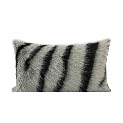 Coussin Carré à Motif Zebra Noir et Blanc │ Chic et Confortable pour Votre Salon