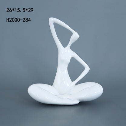 Sculpture Décorative en Résine | Personnage Abstrait