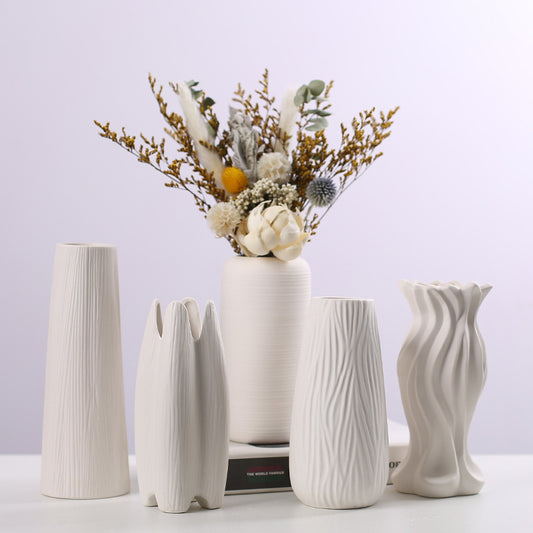 Élégance Européenne | Vases Ornements d'Arrangement Floral Séché