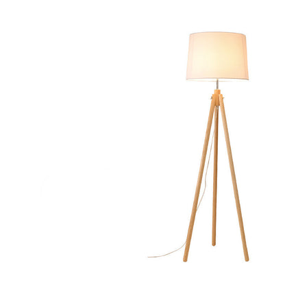 Éclairage Chic et Simple │ Lampe à Tissu et Bois pour Votre Espace de Vie