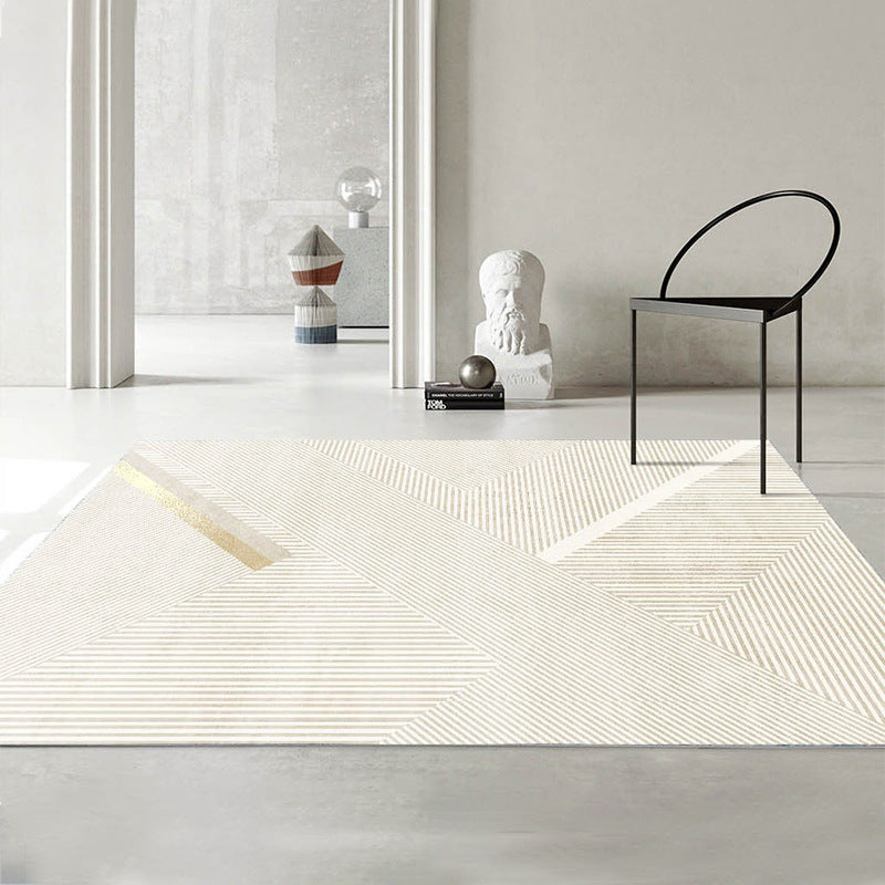 Tapis Nordique Minimaliste Épaissi │ Confort et Élégance pour Salons, Chambres et Bureaux