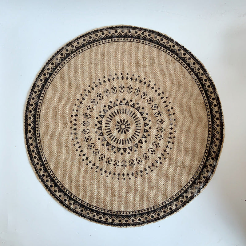 Ensemble de Sous-Verres Tissés Style Ins Nordique │ Accessoire Élégant pour la Table du Salon