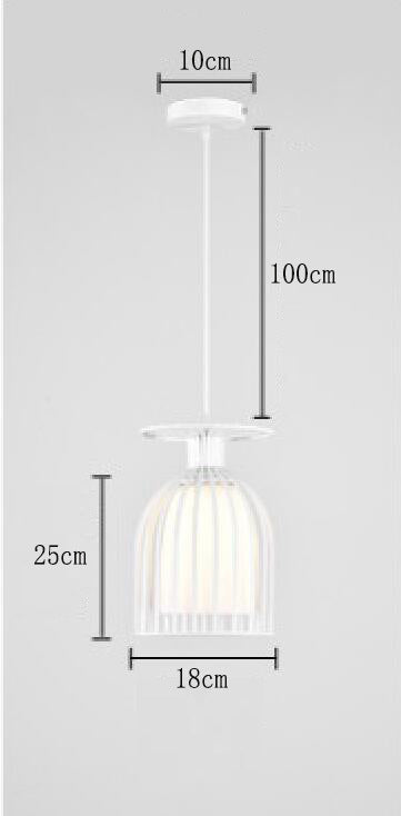 Lampe Moderne en Fer │ Éclairage avec Lumière Chaude et Blanche