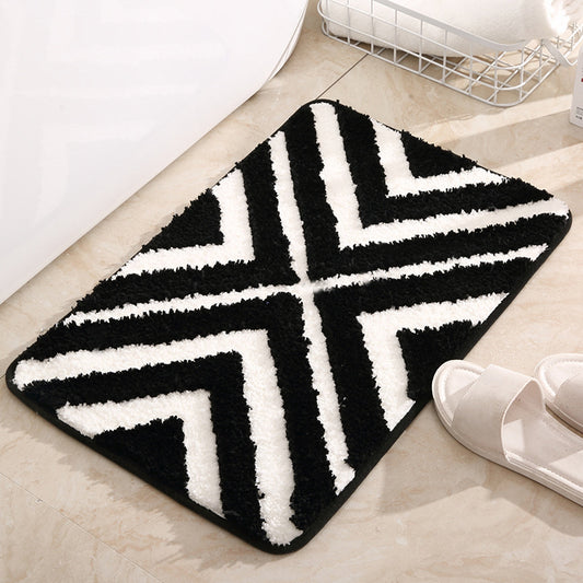 Tapis de Porte ou Salon Touffeté │ Style Géométrique et Confort