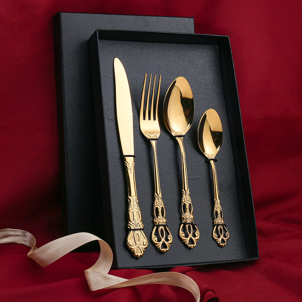 Ensemble de Couverts  pour Repas │ Coffret Cadeau Élégant pour une Table Minimaliste et Luxueuse