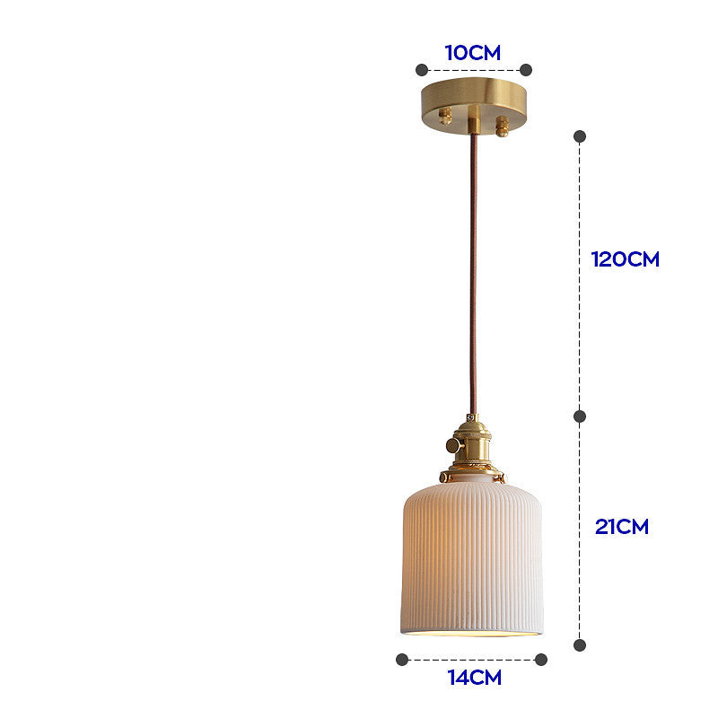 Lustre en Porcelaine et Laiton │ Élégance et Luminosité pour Votre Intérieur