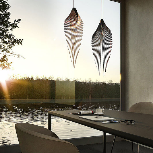 Lustre Moderne en Fer │ Éclairage pour Espaces Contemporains