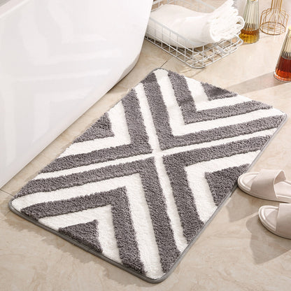 Tapis de Porte ou Salon Touffeté │ Style Géométrique et Confort
