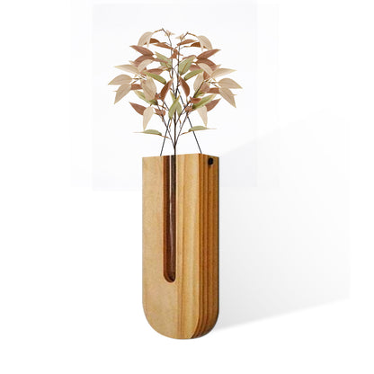 Vase Rotatif en Bois │ Élégance Moderne pour Votre Intérieur