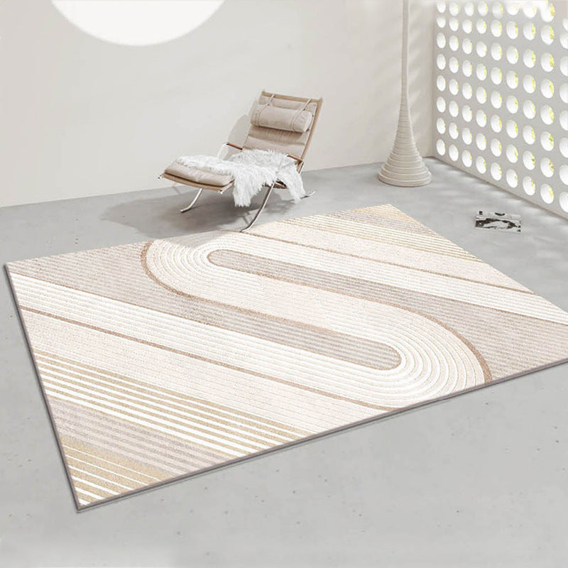 Tapis Nordique Minimaliste Épaissi │ Confort et Élégance pour Salons, Chambres et Bureaux