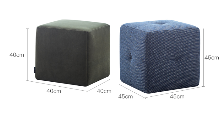 Chambre Simple │ Canapé Tabouret Carré │ Design Minimaliste et Confort