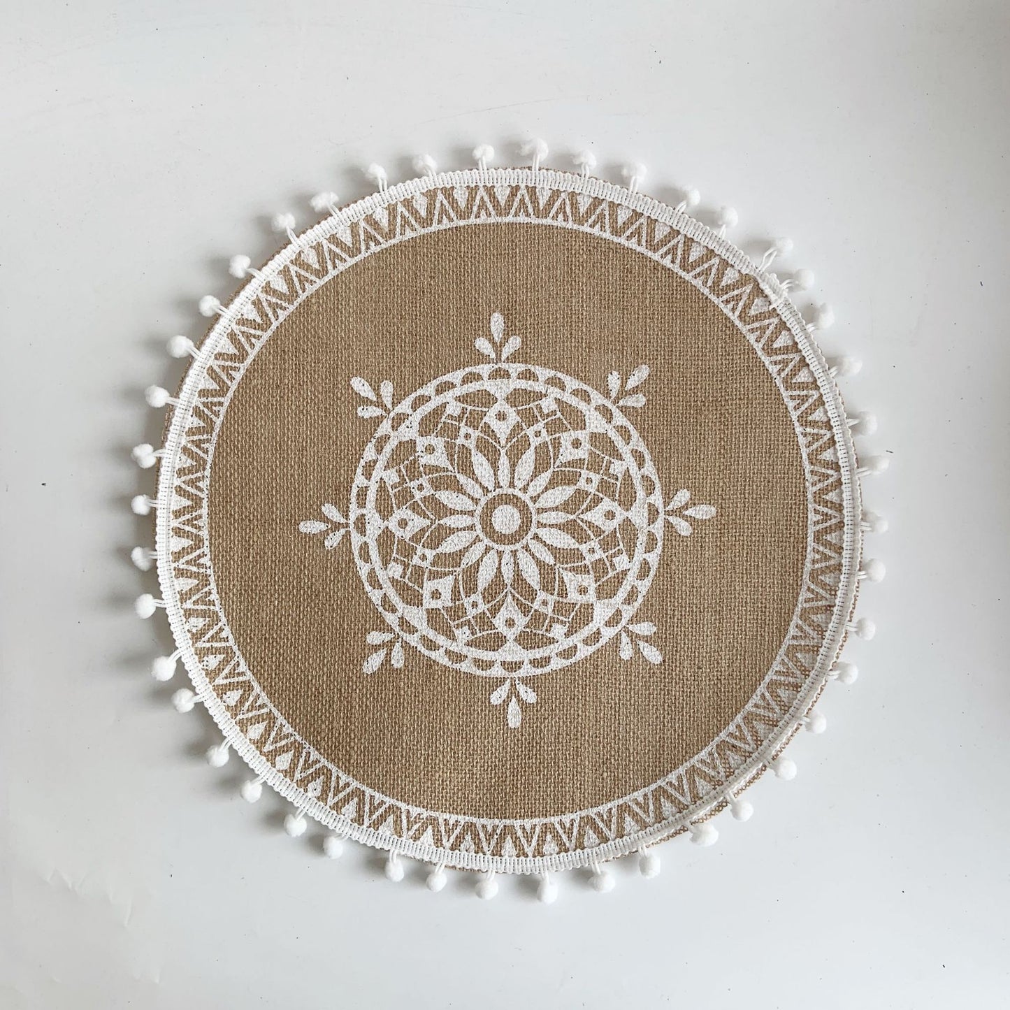 Ensemble de Sous-Verres Tissés Style Ins Nordique │ Accessoire Élégant pour la Table du Salon