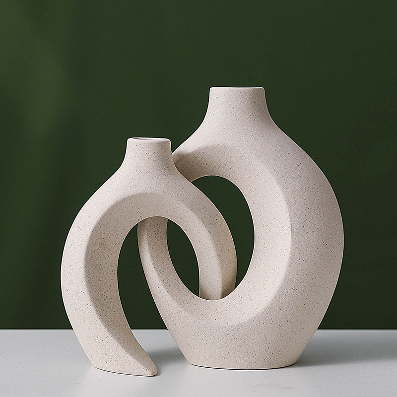 Ensemble de Vases Européens en Céramique │ Élégance et Créativité pour Décoration Intérieure